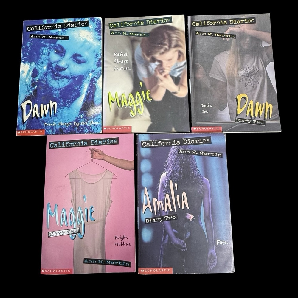 California Diaries Books Baby Sitters Club Spinoff Amalia Dawn Maggie Lot of 5